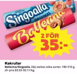 Göteborgs - Kakrullar Ballerina/Singoalla