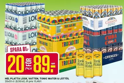 Loka - LÄSK, VATTEN, TONIC WATER & LÄTTÖL