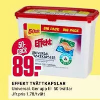 Effekt Tvättkapslar Universal