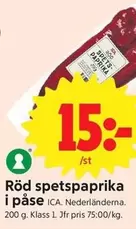Röd spetspaprika