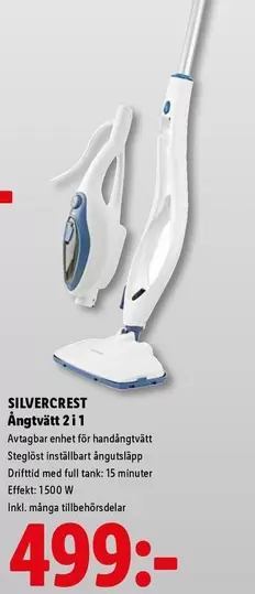 silvercrest - Ångtvätt 2 i 1