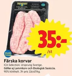 Färska korvar