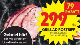 GRILLAD ROSTBIFF
