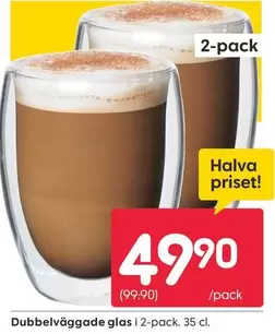 Dubbelväggade glas