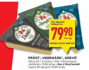 Arla - PRÄST, HERRGÅRD, GREVÉ