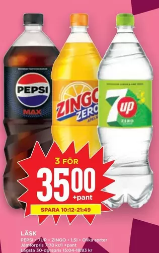Pepsi -  Max, Zingo Zero, 7UP