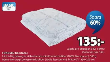 FONDSBU fibertäcke