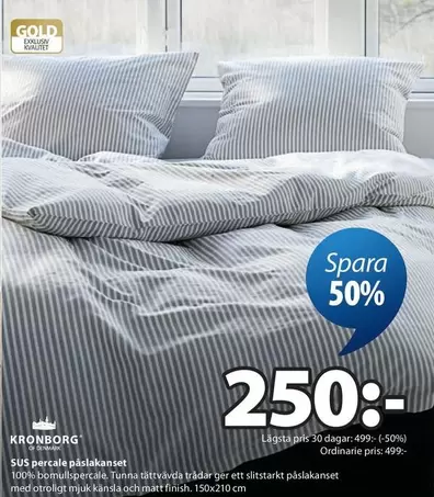 Finish - SÜS percale påslakanset
