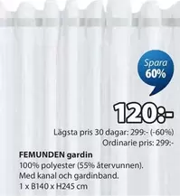 FEMUNDEN gardin