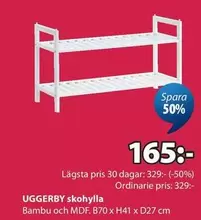 UGGERBY skohylla