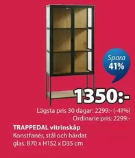 TRAPPEDAL vitrinskåp