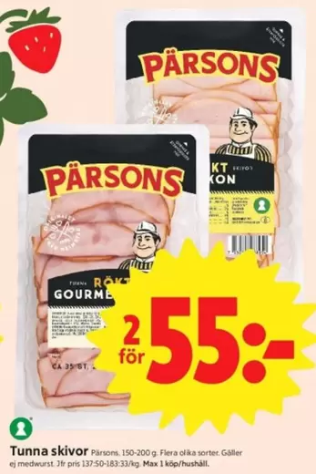 Pärsons - Tunna skivor