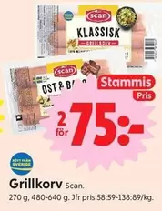 Scan - Grillkorv