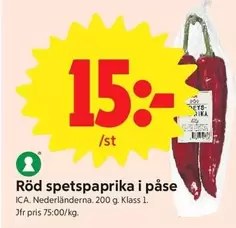 Röd spetspaprika