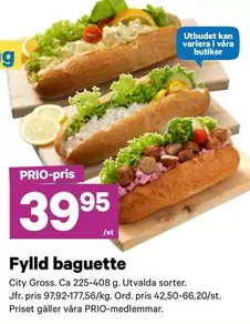 Fylld baguette