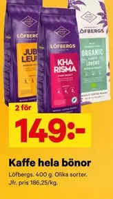 Kaffe hela bönor