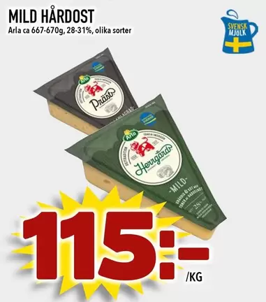 Arla - MILD HÅRDOST