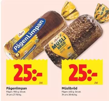 Pågen - PägenLimpan / Müsli bröd