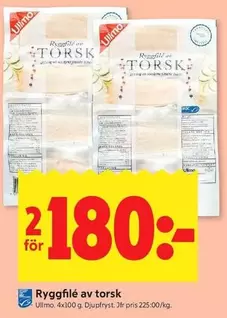 Ullmo - Ryggfilé av torsk