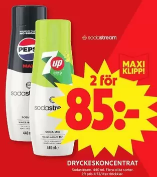sodastream - DRYCKESKONCENTRAT
