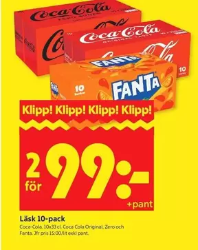 coca-cola - L
uevo 10-pack