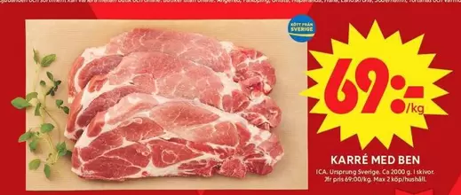 Karré med ben