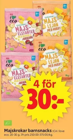 Majskrokar barnsnacks