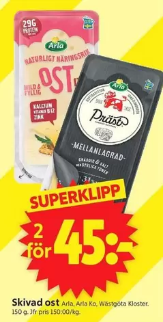 Arla - Skivad ost