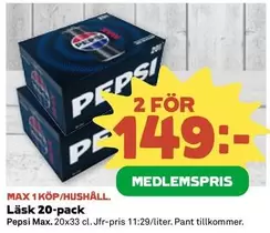 Pepsi - L
k 20-pack
