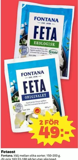 Fontana - Fetaost