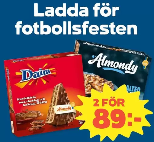 Daim - Mandelkaka och knäckig