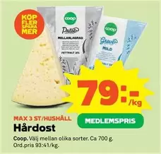 Coop - Hårdost