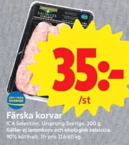 Färska korvar