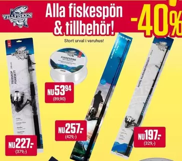 Alla fiskespön & tillbehör!