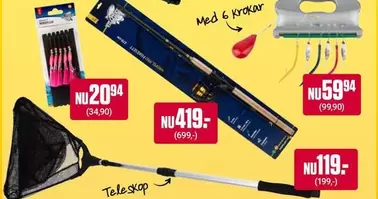 Teleskop fiskenät