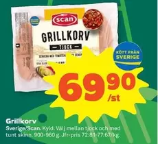 Scan - Grillkorv Tjock
