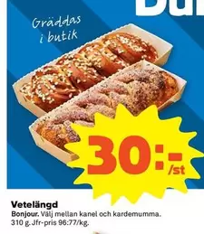Bonjour - Vetelängd