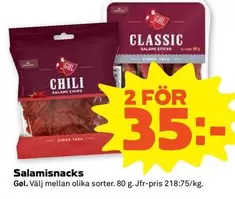 Gøl - Salamisnacks
