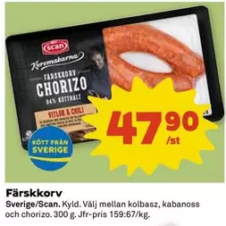 Scan - Färskkorv Chorizo