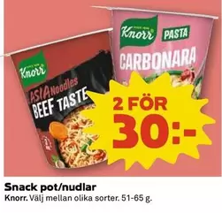 Knorr - Snack pot/nudlar