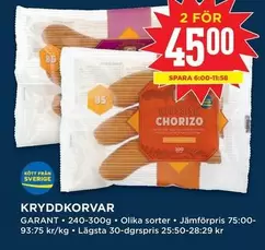 Garant - KRYDDKORVAR CHORIZO