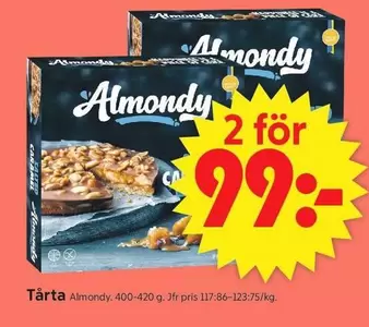 almondy - Tårta