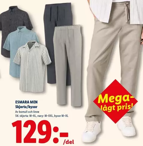 ESMARA MEN Skjorta/byxor