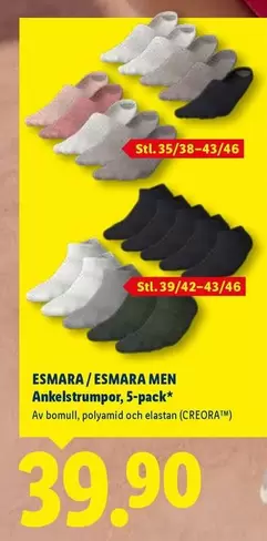 Ankelstrumpor, 5-pack