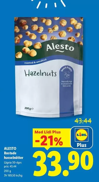 Rostade hasselnötter