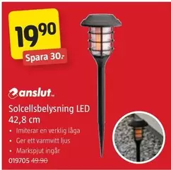 Solcellsbelysning LED 42,8 cm