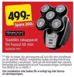Sladdlös rakapparat för huvud 50 min 025428 799