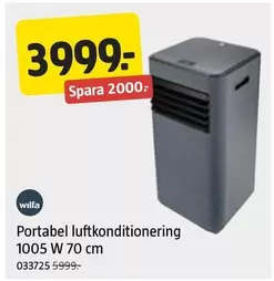 Wilfa - Portabel luftkonditionering 1005 W 70 cm