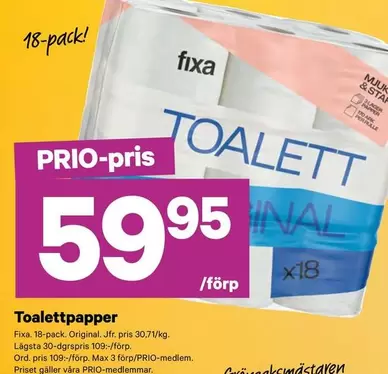 Fixa - Toalettpapper Original