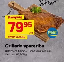 Grillade spareribs